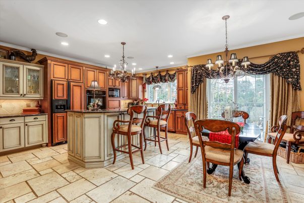 Chandelier, Dining room, Interior, Kitchen, Recessed Lighting