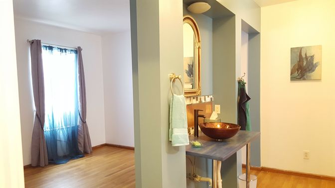 Bathroom, Interior, Wood Texture Flooring