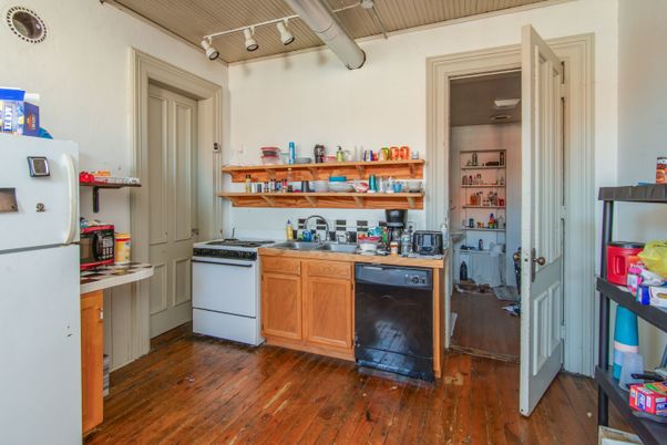 Interior, Kitchen, Wood Texture Flooring