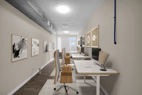 Home Office, Interior, Wood Texture Flooring
