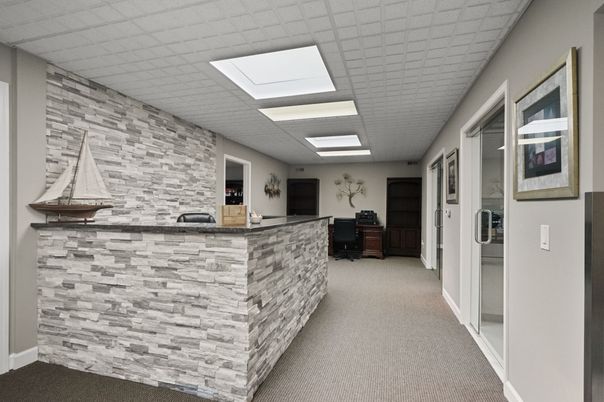 Interior, Recessed Lighting, Stone Walls