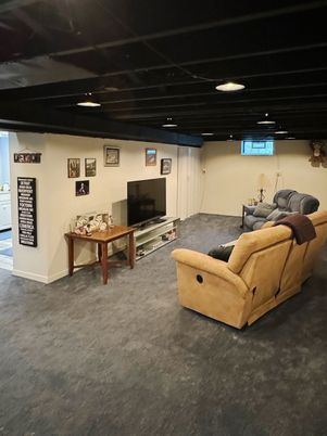 Interior, Living room, Recessed Lighting
