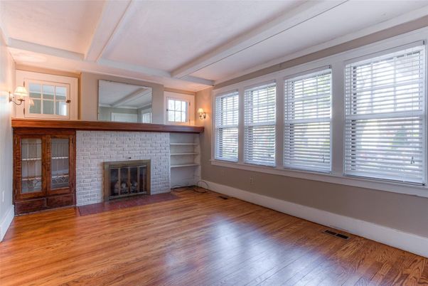 Empty room, Fireplace, Interior, Wood Texture Flooring
