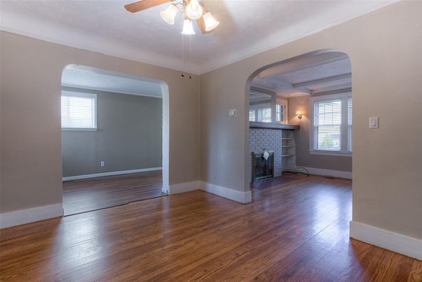 Empty room, Fireplace, Interior, Wood Texture Flooring