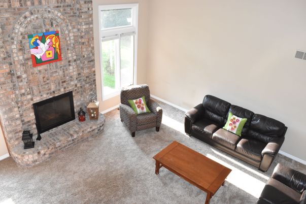 Fireplace, Interior, Living room, Stone Walls