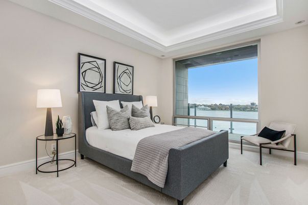 Bedroom, Interior, Recessed Lighting, Water