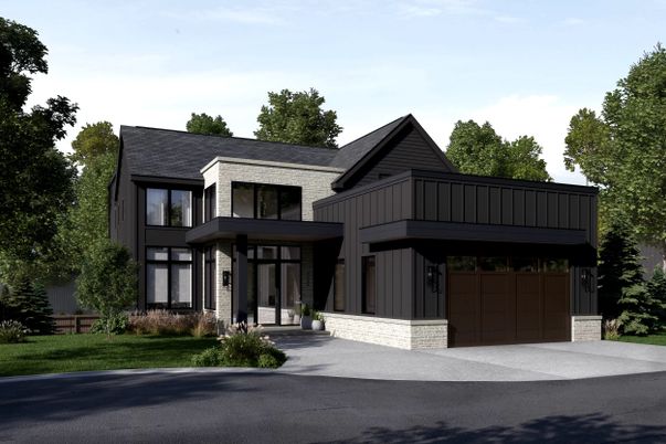 Attached, Exterior, Facade, Farmhouse