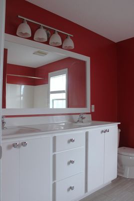 Bathroom, Interior, Wood Texture Flooring