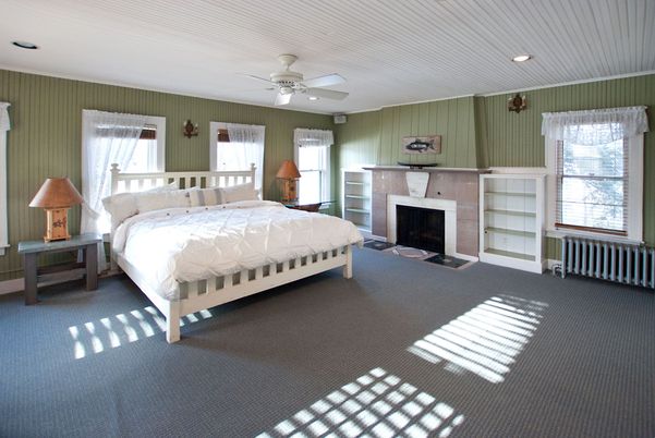 Bedroom, Fireplace, Interior, Recessed Lighting