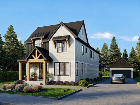 Detached Garage, Exterior, Facade, Farmhouse