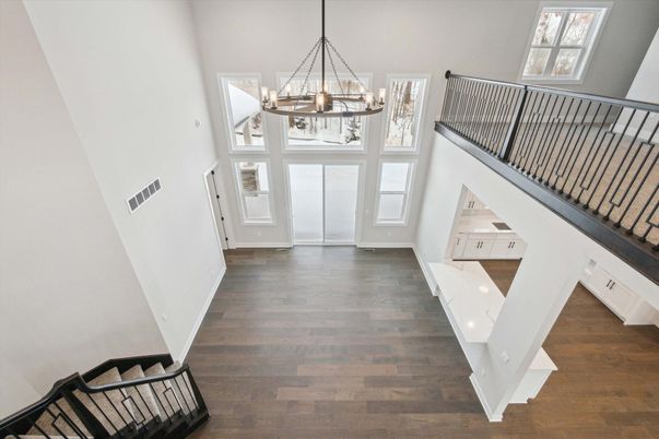 Chandelier, Interior, Wood Texture Flooring