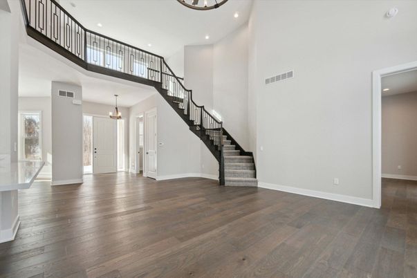 Chandelier, Interior, Recessed Lighting, Wood Texture Flooring