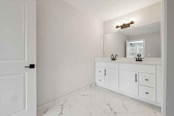Bathroom, Dual Sink Vanities, Interior, Marble