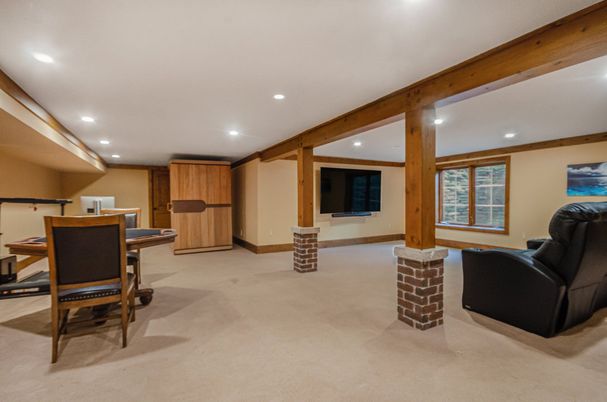 Interior, Recessed Lighting, Wooden Beams