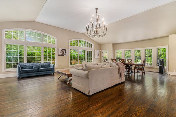 Chandelier, Dining room, Interior, Living room, Wood Texture Flooring