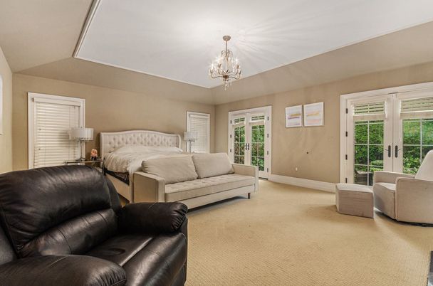 Bedroom, Chandelier, Interior
