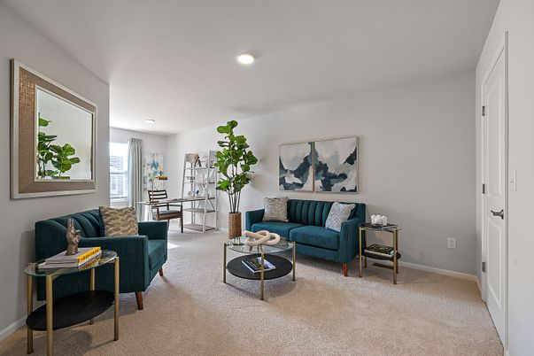 Interior, Living room, Recessed Lighting