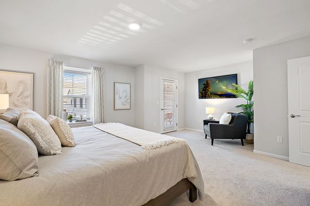 Bedroom, Interior, Recessed Lighting