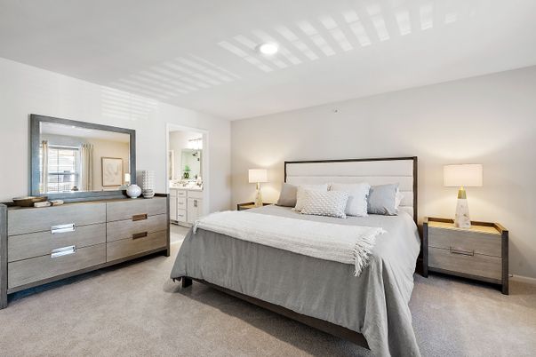 Bedroom, Interior, Recessed Lighting