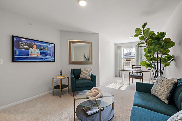 Interior, Living room, Recessed Lighting