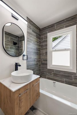Bathroom, Interior, Wooden Walls