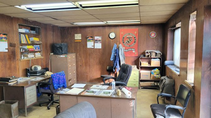 Home Office, Interior, Wooden Walls