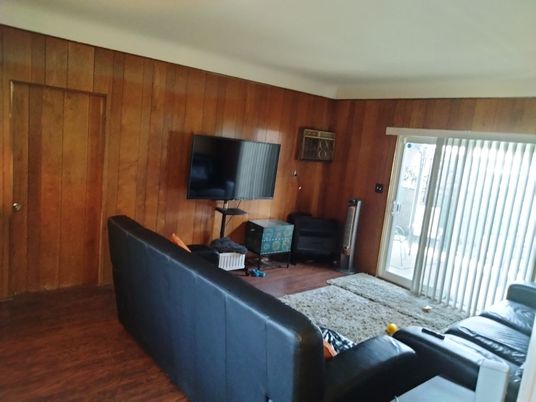 Interior, Living room, Wood Texture Flooring, Wooden Walls