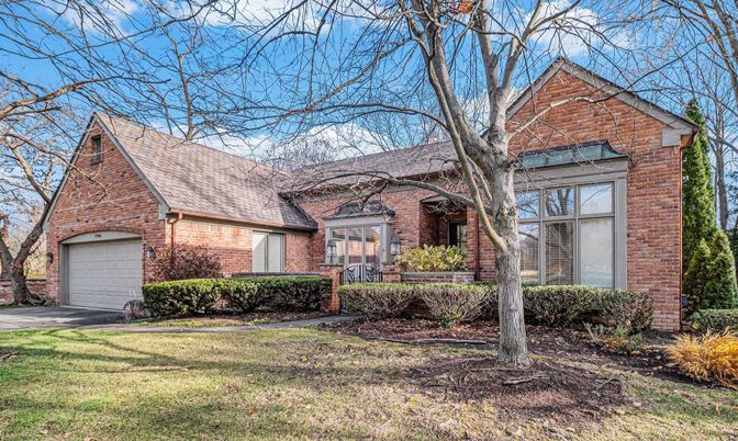 Attached, Exterior, Facade, Brick Facade, Tudor Revival