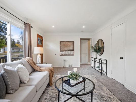 Interior, Living room, Recessed Lighting