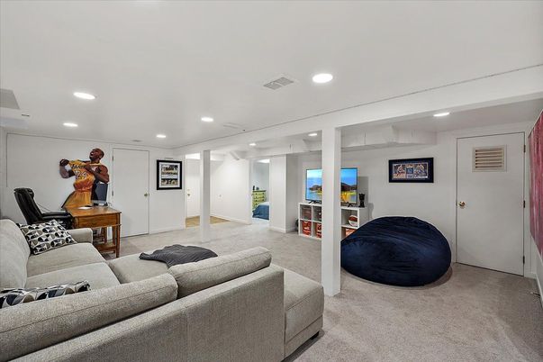 Interior, Living room, Recessed Lighting