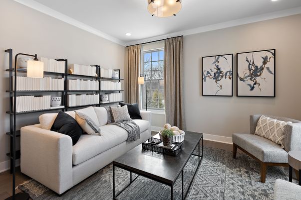Interior, Living room, Recessed Lighting