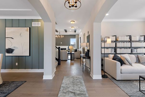 Interior, Pendant Lights, Recessed Lighting, Wood Texture Flooring