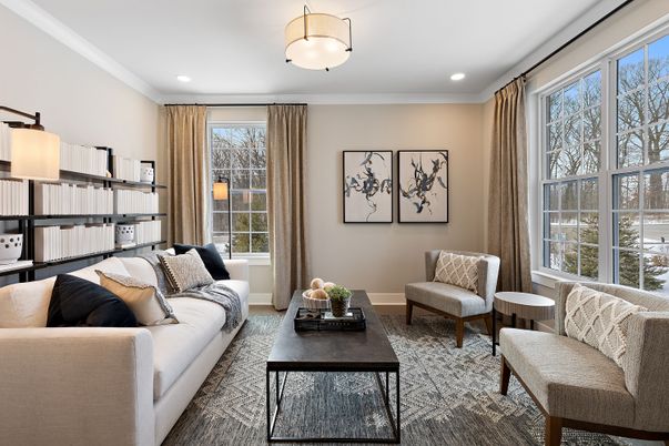 Interior, Living room, Recessed Lighting