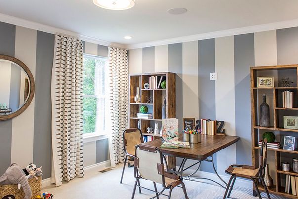 Home Office, Interior, Recessed Lighting