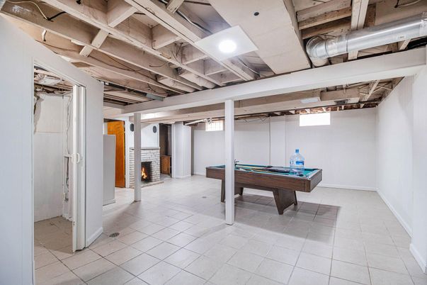 Billiard Table, Fireplace, Game Room, Interior