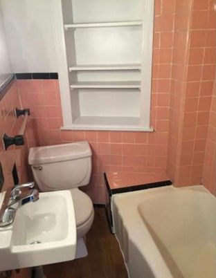 Bathroom, Interior, Wood Texture Flooring