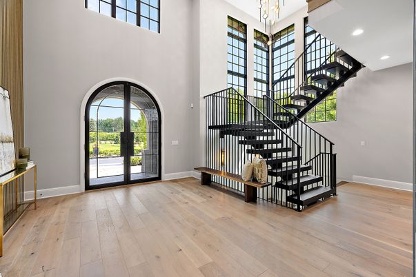 Interior, Pendant Lights, Recessed Lighting, Wood Texture Flooring