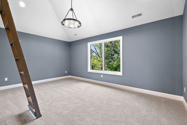 Empty room, Interior, Pendant Lights, Recessed Lighting