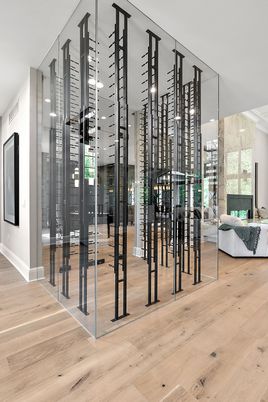 Interior, Pendant Lights, Wine Storage, Wood Texture Flooring