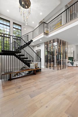 Interior, Pendant Lights, Recessed Lighting, Wood Texture Flooring