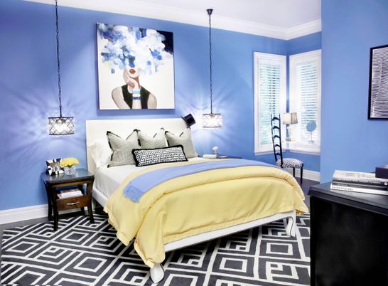 Bedroom, Interior, Pendant Lights
