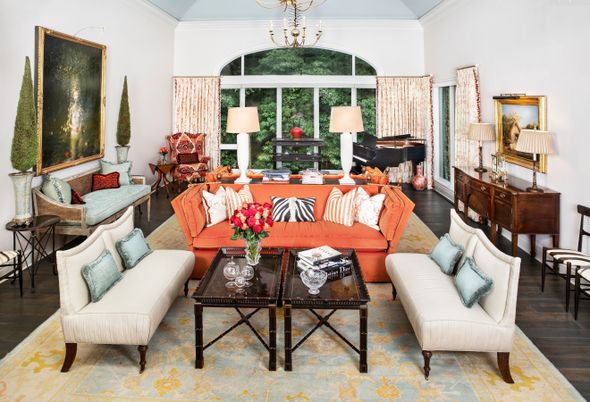 Chandelier, Interior, Living room, Wood Texture Flooring