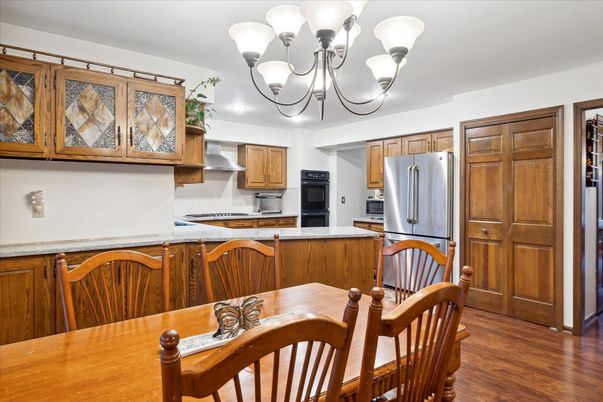 Chandelier, Dining room, Interior, Kitchen, Wood Texture Flooring