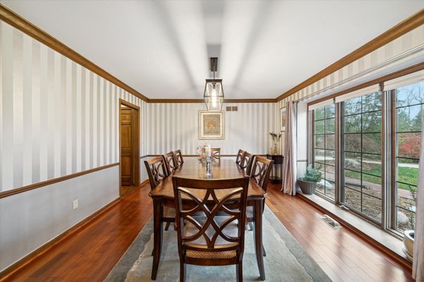 Dining room, Interior, Wood Texture Flooring