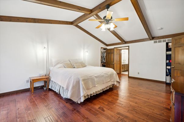 Bedroom, Interior, Wooden Beams, Wood Texture Flooring
