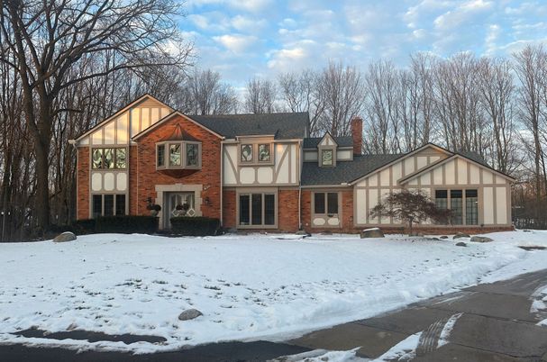 Exterior, Facade, Brick Facade, Tudor Revival