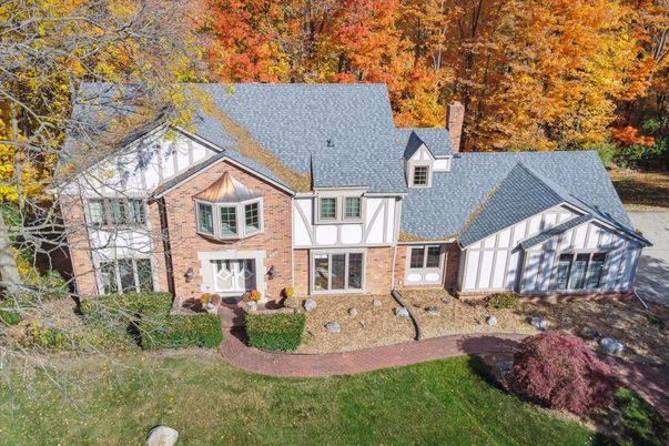Detached Garage, Exterior, Facade, Brick Facade, Tudor Revival
