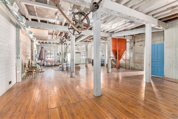 Interior, Stone Walls, Wood Texture Flooring