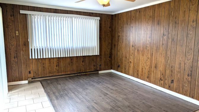 Empty room, Interior, Wood Texture Flooring, Wooden Walls