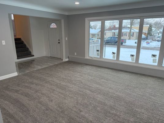Empty room, Interior, Recessed Lighting